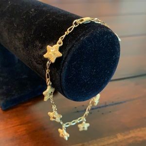 Adjustable 18 karat gold plated Bracelet